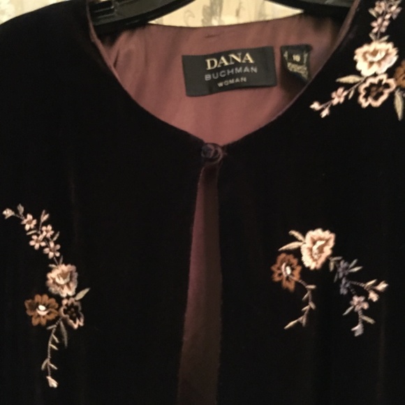 Dana Buchman Woman Embroidered Coat - Picture 4 of 5